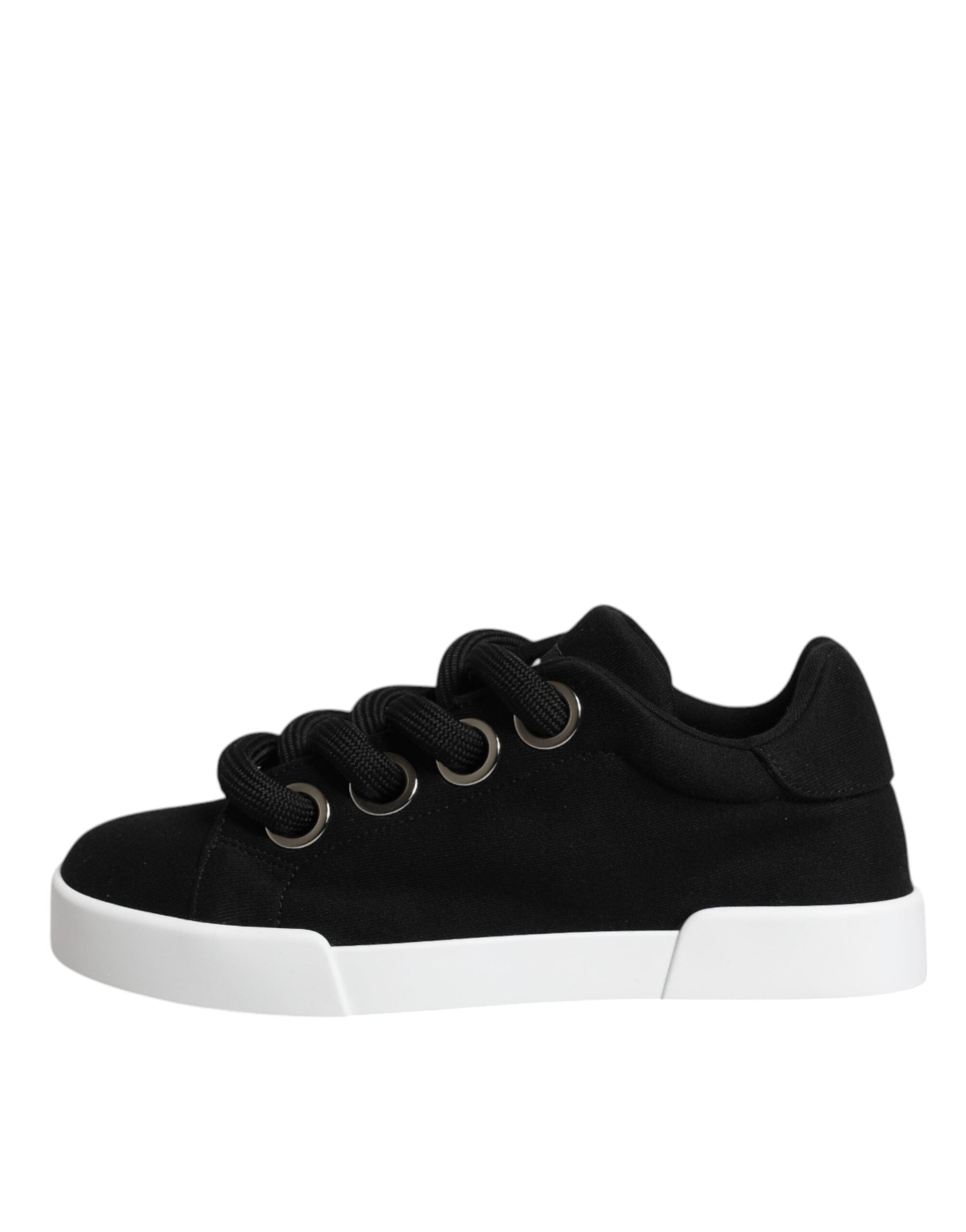 Dolce & Gabbana Black Portofino Low Top Sneakers Shoes -   -  Dolce & Gabbana.