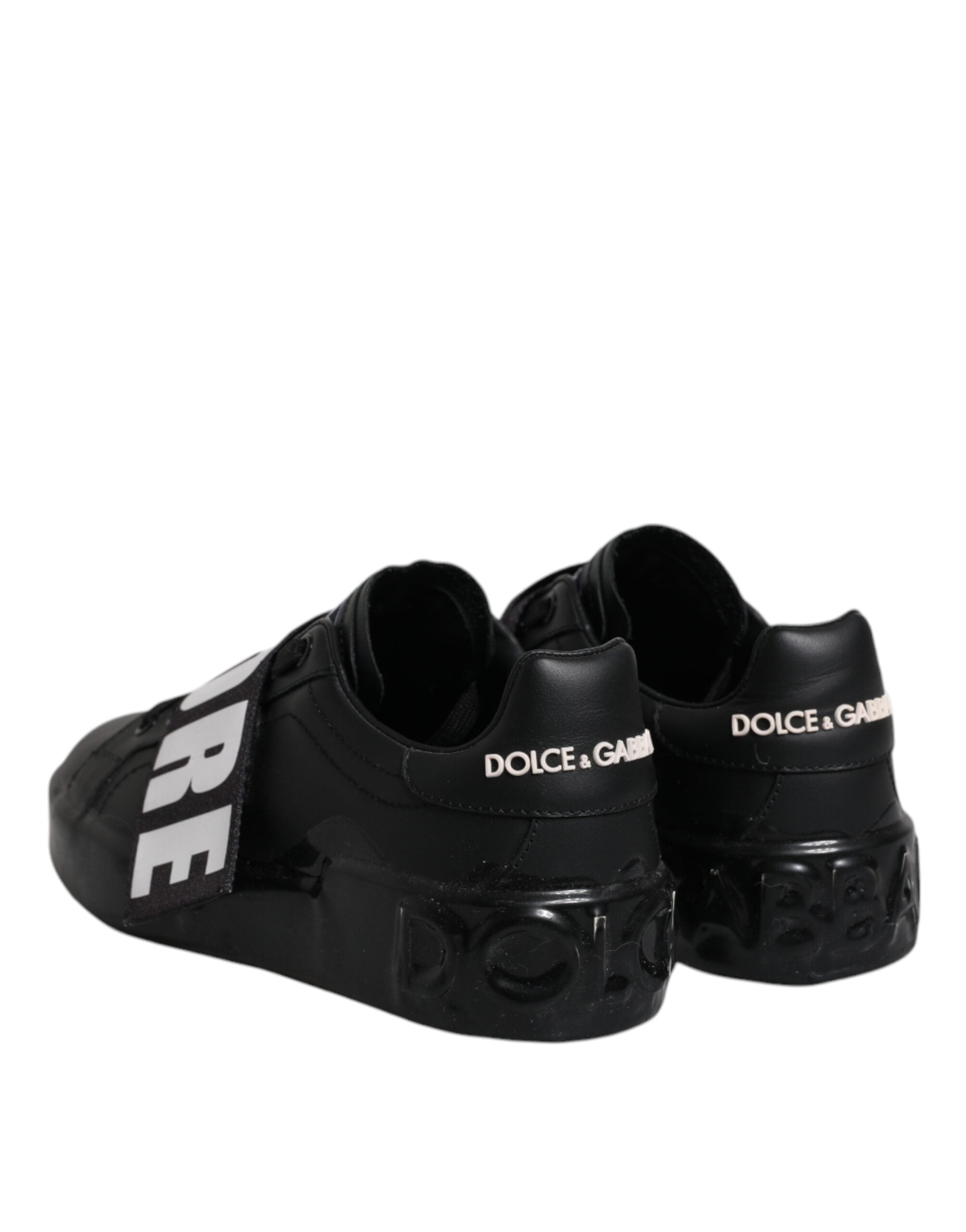 Dolce & Gabbana Black D&G AMORE Low Top Sneakers Shoes -   -  Dolce & Gabbana.