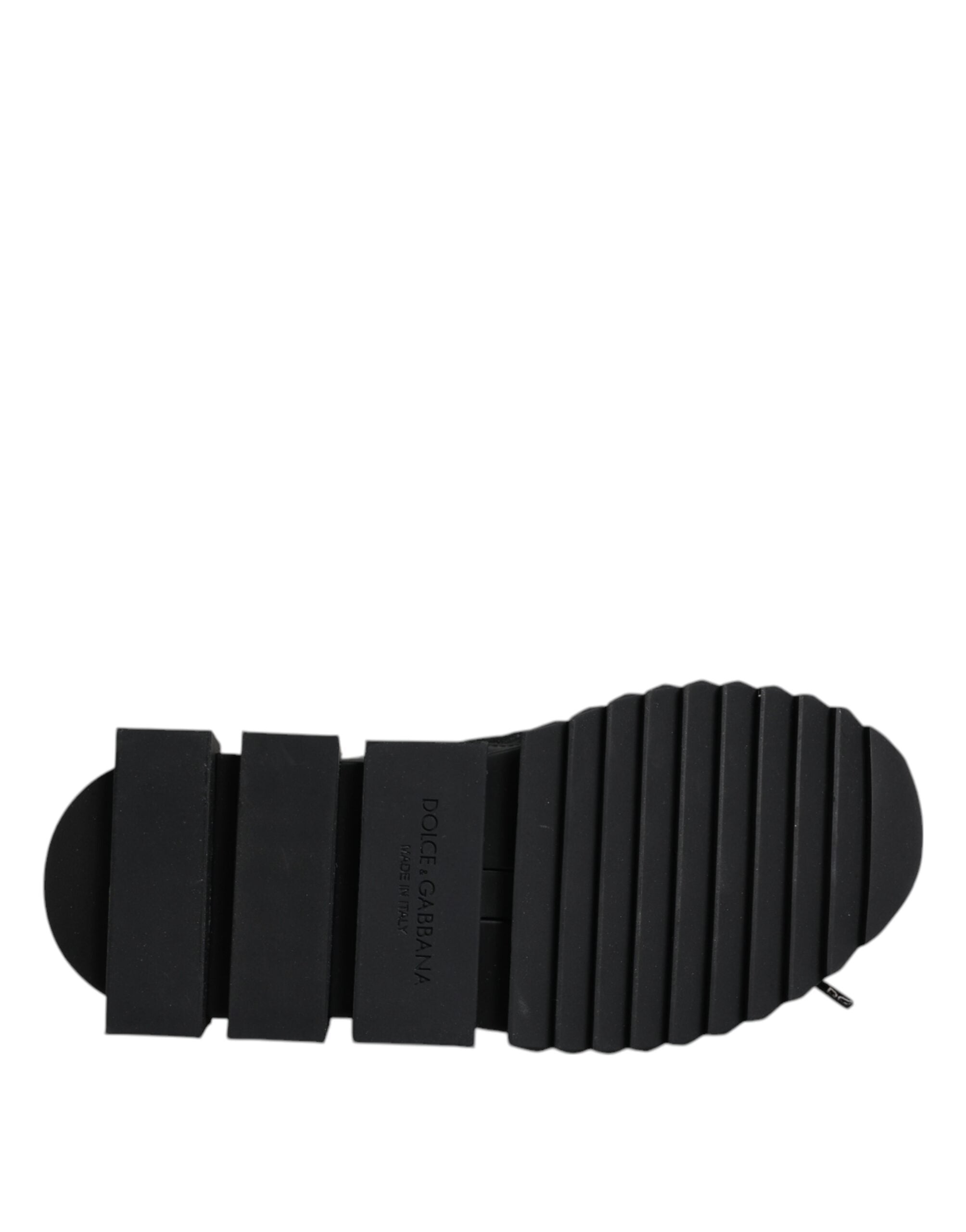 Dolce & Gabbana Black Sorrento Socks Logo Sneakers Shoes -   -  Dolce & Gabbana.