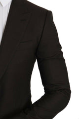 Dolce & Gabbana Brown Wool SICILIA Jacket Coat Blazer -   -  Dolce & Gabbana.