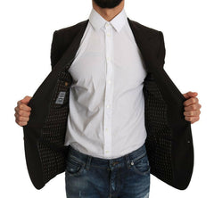 Dolce & Gabbana Brown Wool SICILIA Jacket Coat Blazer -   -  Dolce & Gabbana.