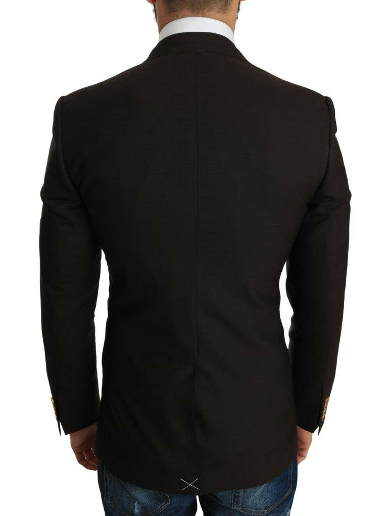Dolce & Gabbana Brown Wool SICILIA Jacket Coat Blazer -   -  Dolce & Gabbana.