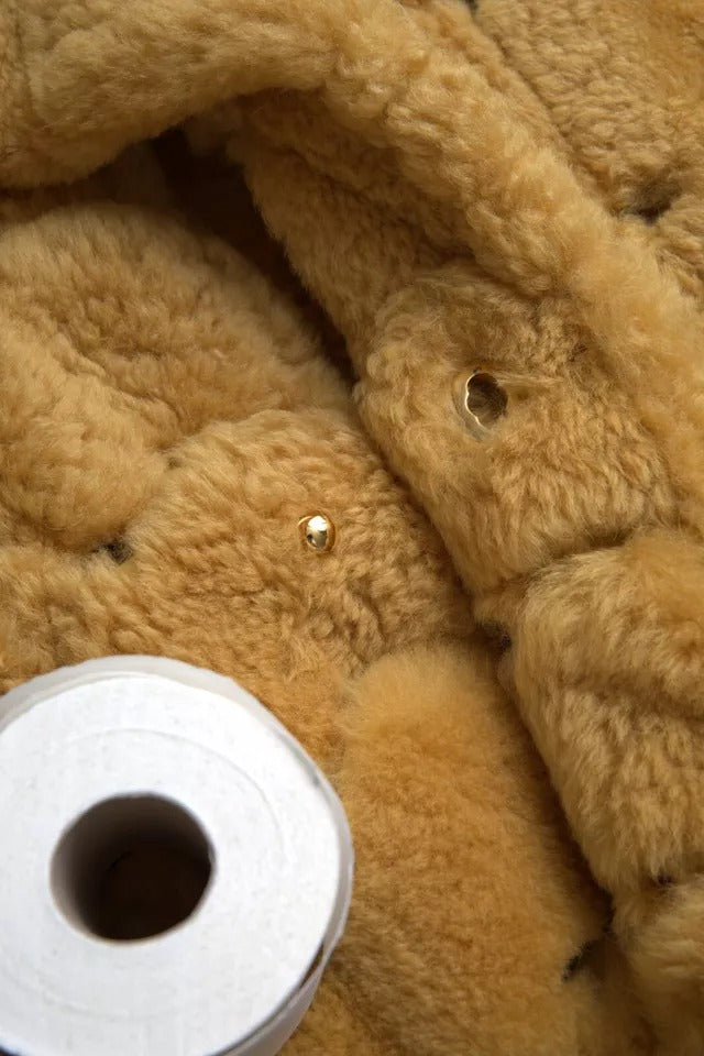 Bottega Veneta Yellow Wool Long Teddy Coat Jacket -   -  Bottega Veneta.