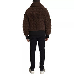 Bottega Veneta Brown Fur Lamb Shearling Coat Jacket -   -  Bottega Veneta.