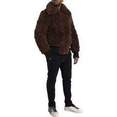 Bottega Veneta Brown Fur Lamb Shearling Coat Jacket -   -  Bottega Veneta.