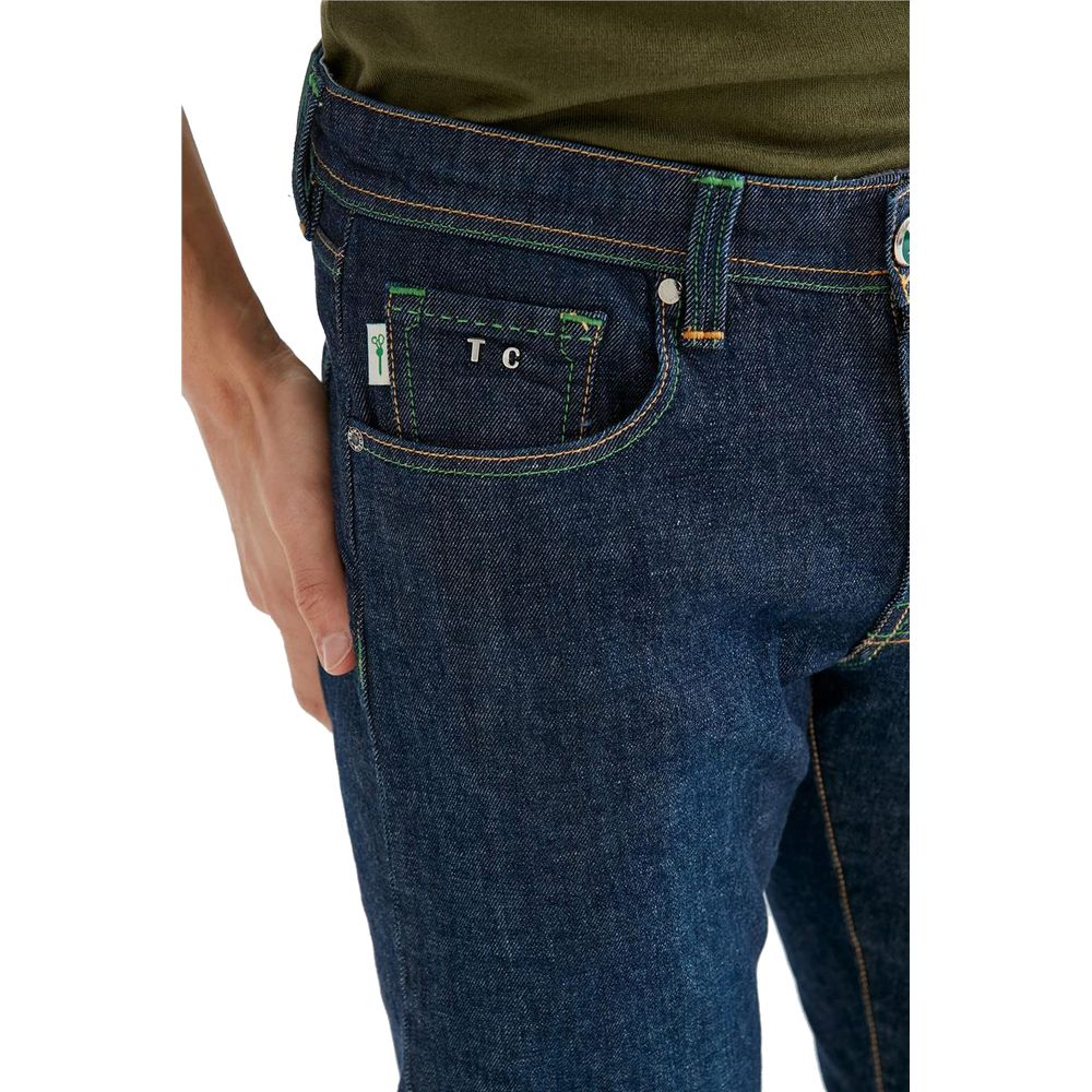 Tramarossa Blue Cotton Jeans & Pant -   -  Tramarossa.