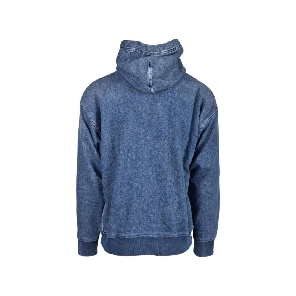 Diesel Blue Cotton Hoody -   -  Diesel.