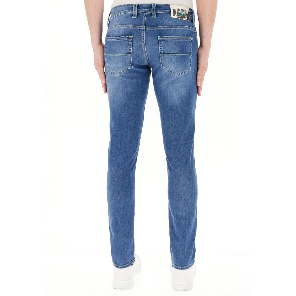 Tramarossa Blue Cotton Jeans & Pant -   -  Tramarossa.
