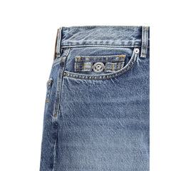 Versace Barocco Turn-Up Jeans -   -  Versace.