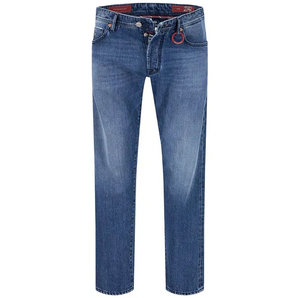 Tramarossa Blue Cotton Jeans & Pant -   -  Tramarossa.