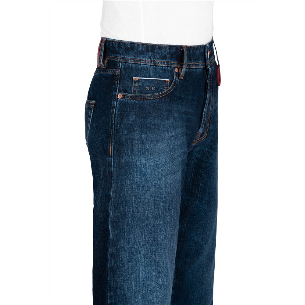 Tramarossa Blue Cotton Jeans & Pant -   -  Tramarossa.
