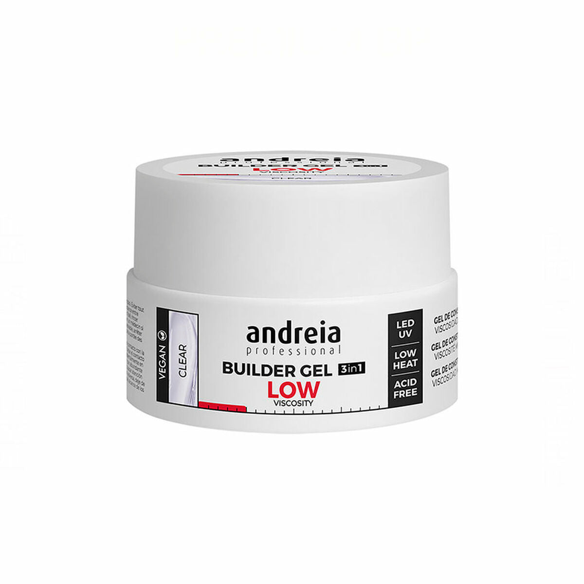 Gel nail polish Builder Low Viscosity Andreia Professional Builder Light Tone (22 g) -  Beauty, Manicure and pedicure -  Andreia.