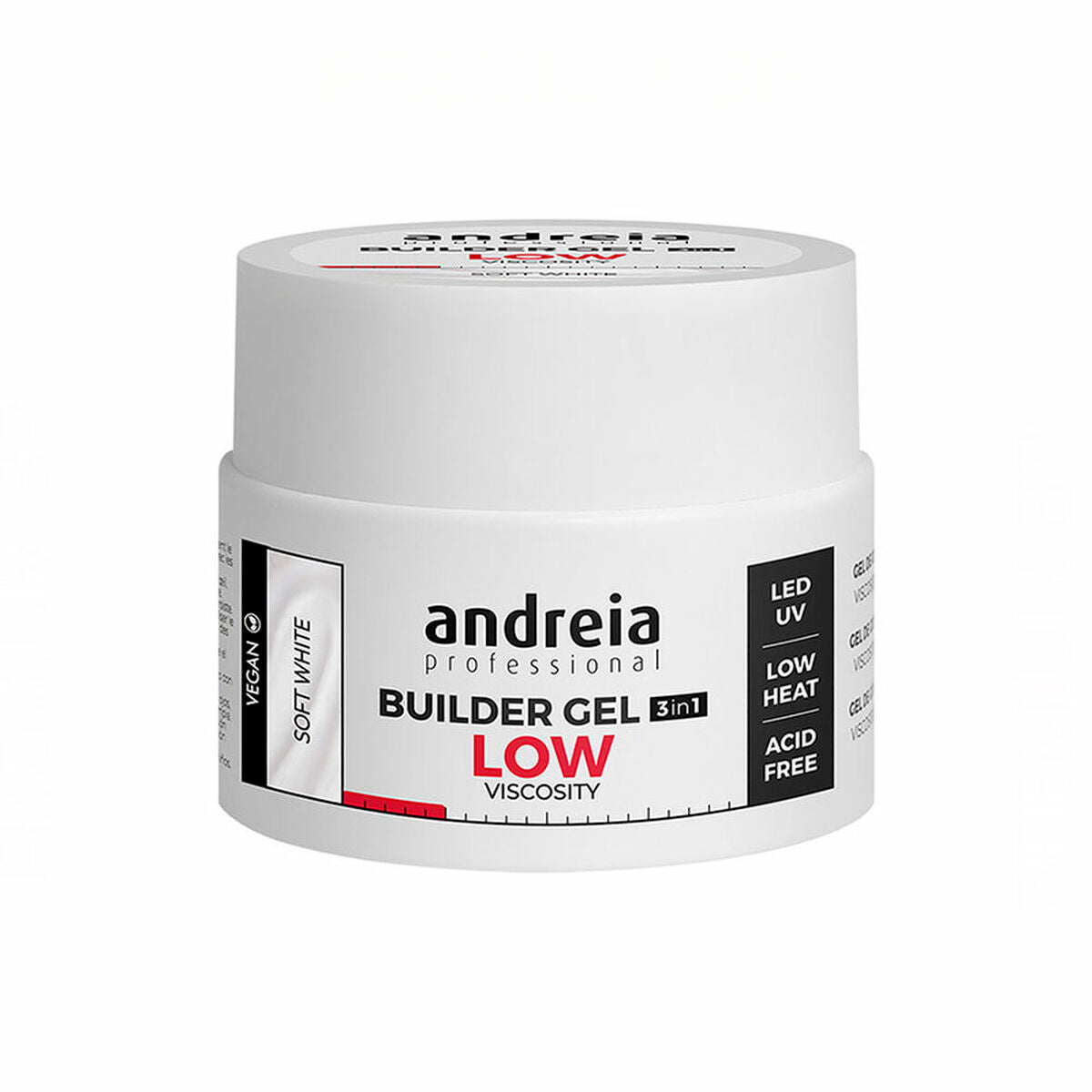 Gel nail polish Builder Low Viscosity Andreia Professional Builder White (44 g) -  Beauty, Manicure and pedicure -  Andreia.