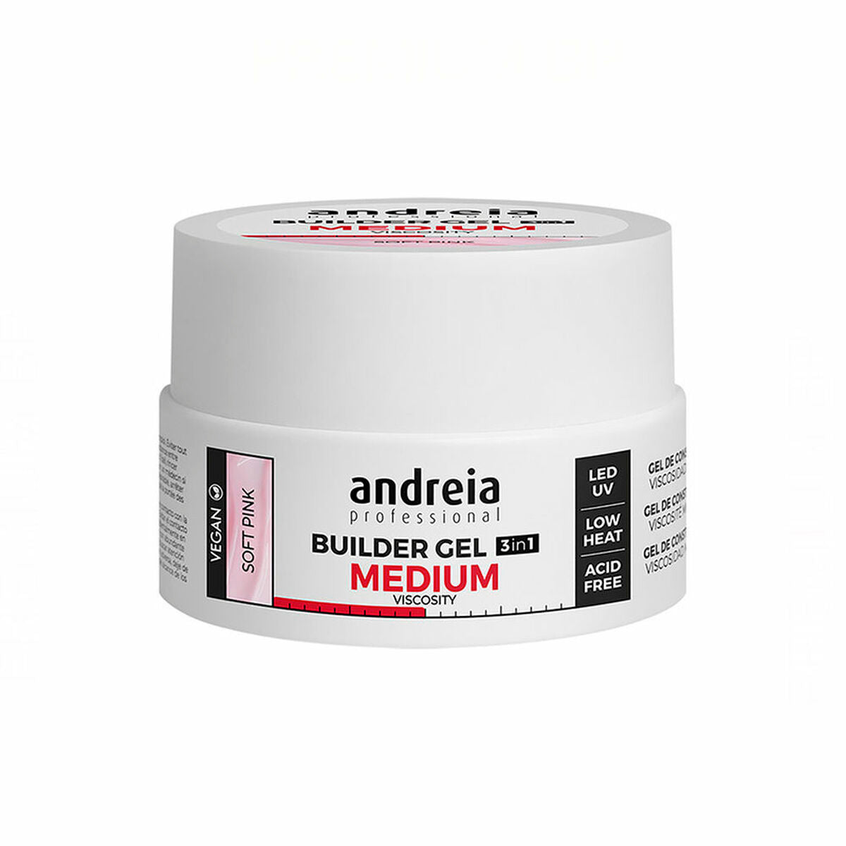 Gel nail polish Medium Viscosity Andreia Professional Builder Pink (22 g) -  Beauty, Manicure and pedicure -  Andreia.