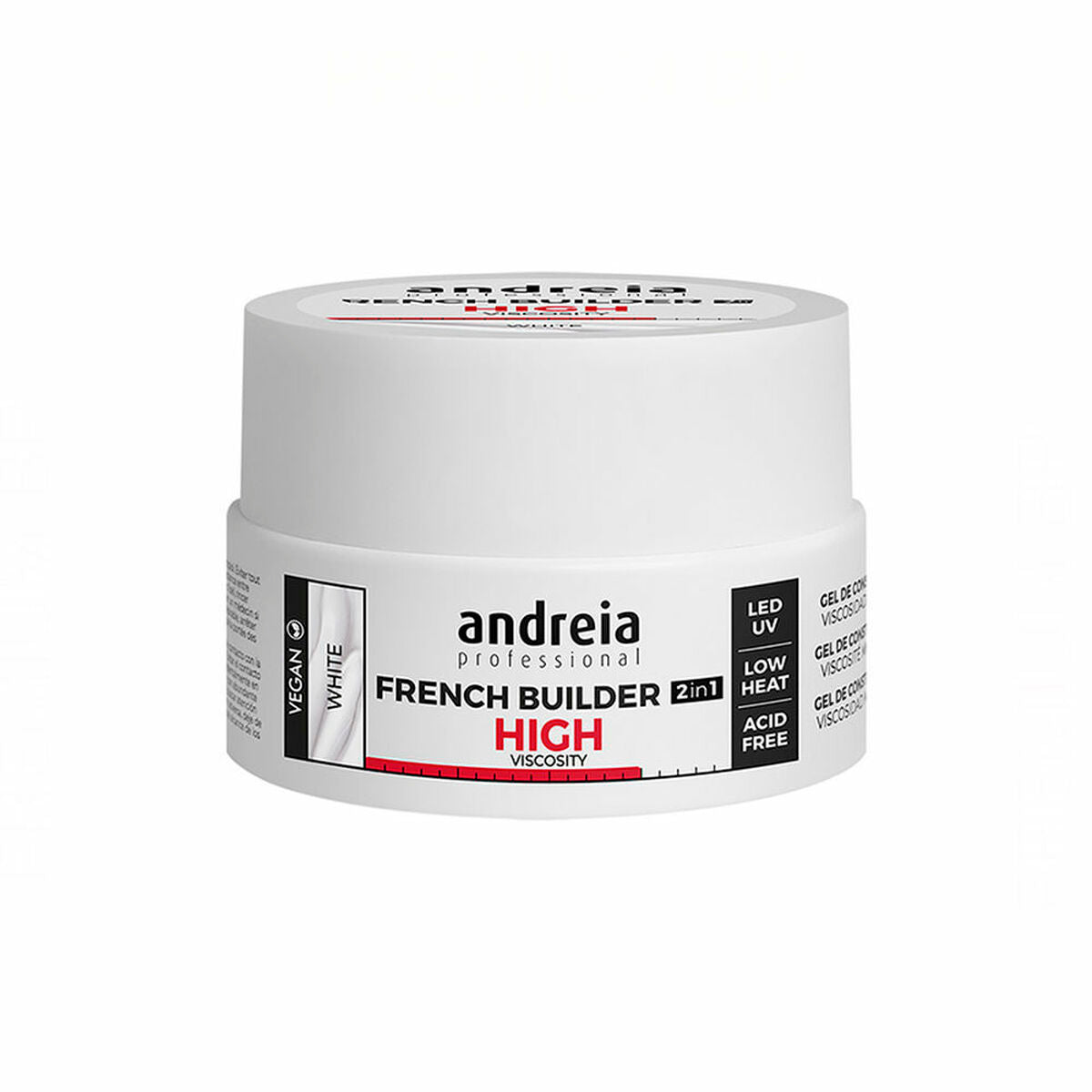 Gel nail polish French Builder High Viscosity Andreia 0BGFW22 White (22 g) -  Beauty, Manicure and pedicure -  Andreia.