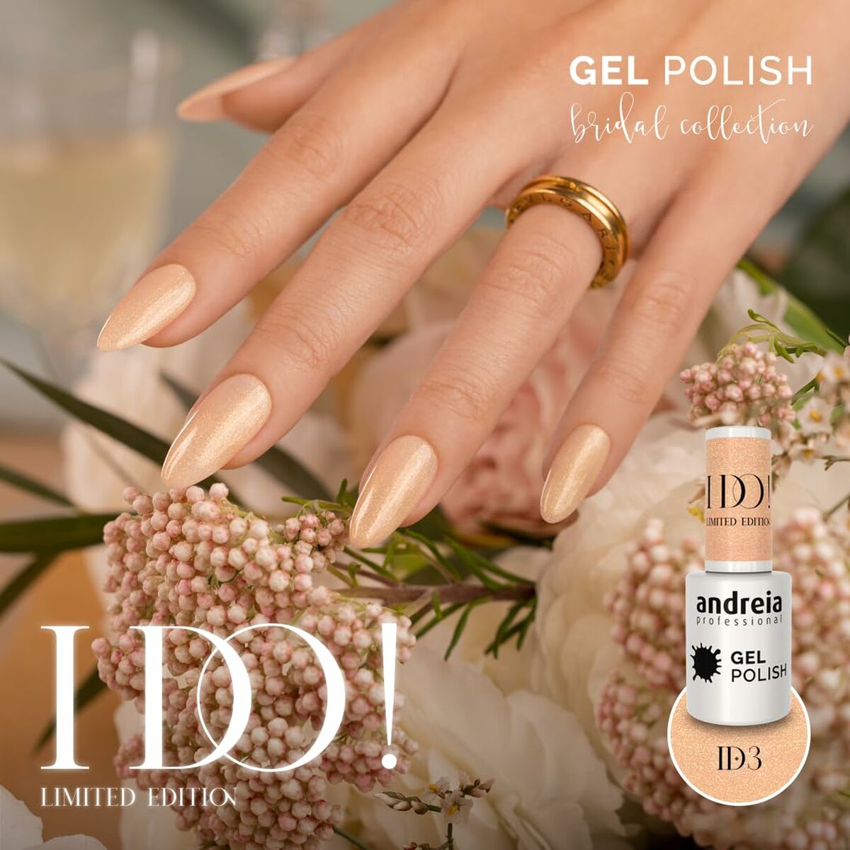 Gel nail polish Andreia I Do! ID3 Wedding Toast 10,5 ml -  Beauty, Manicure and pedicure -  Andreia.