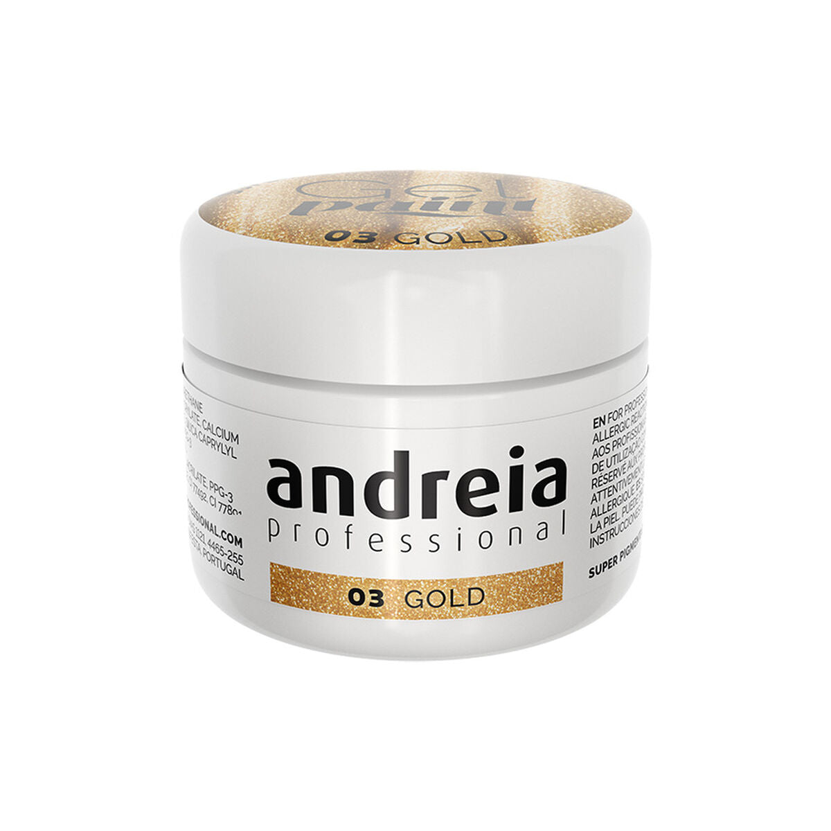 Gel nail polish Andreia Gel Paint Golden 4 ml -  Beauty, Manicure and pedicure -  Andreia.
