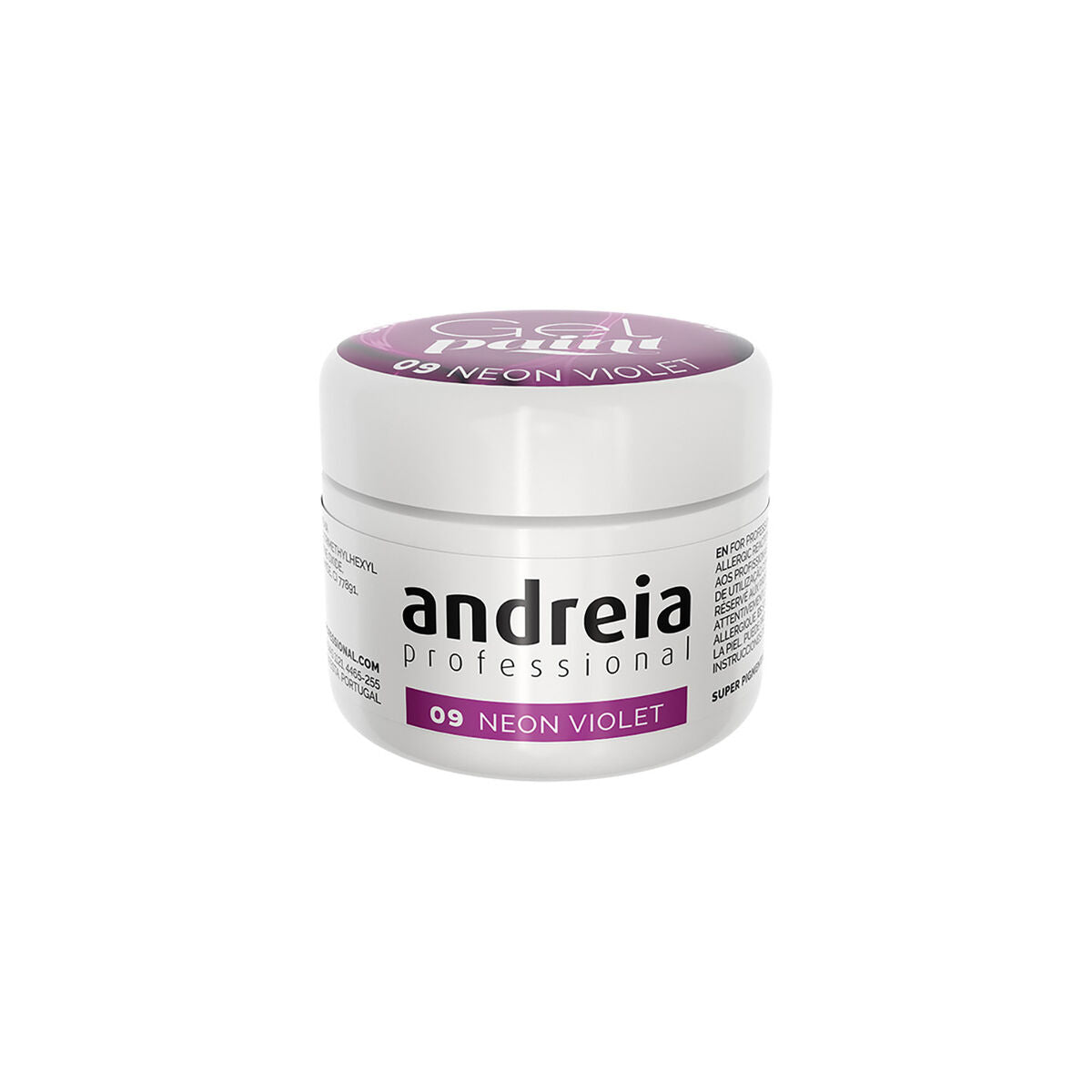 Nail polish Andreia Gel Paint Violet Nº 09 4 ml Neon -  Beauty, Manicure and pedicure -  Andreia.