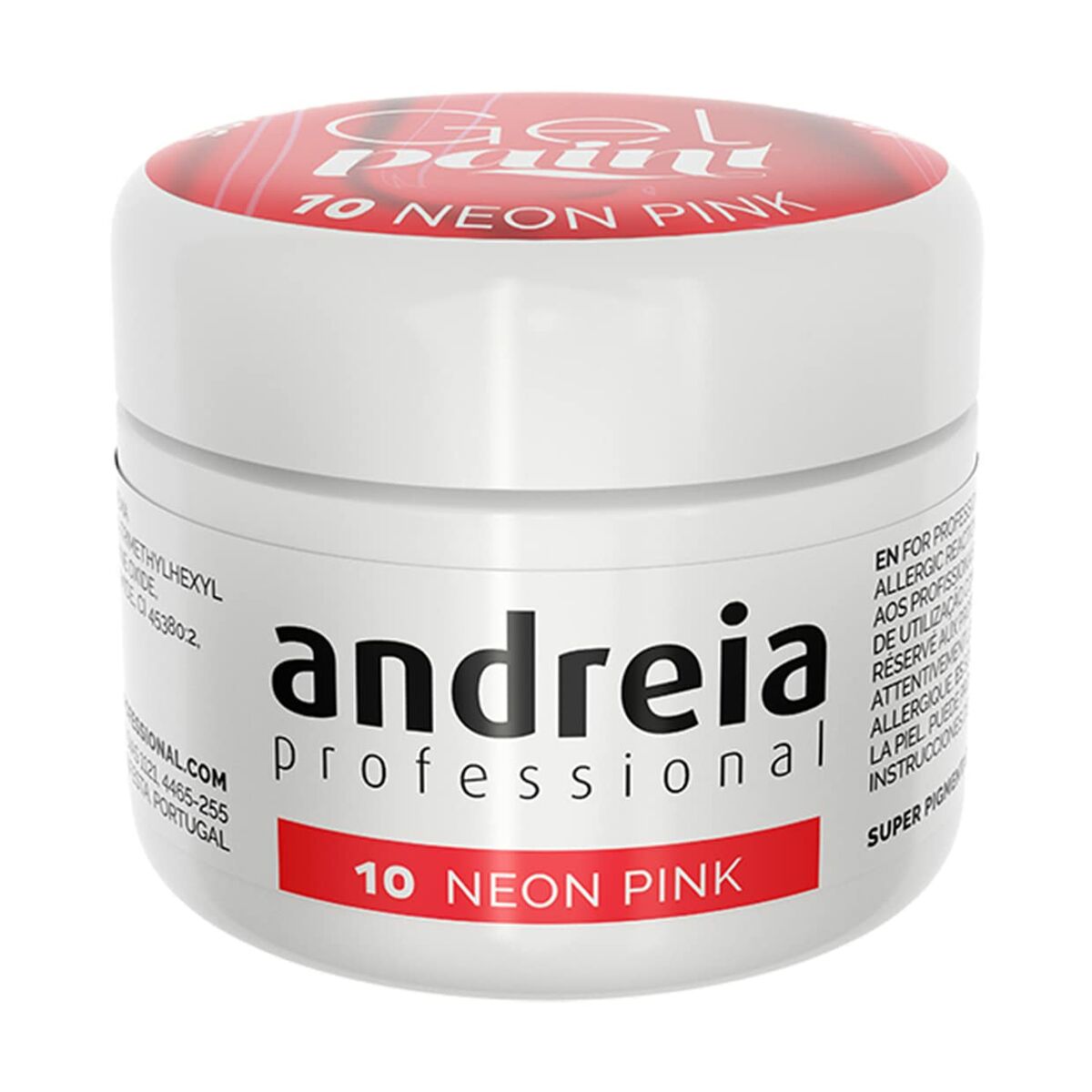 Gel nail polish Andreia Gel Paint 4 ml Pink Neon -  Beauty, Manicure and pedicure -  Andreia.