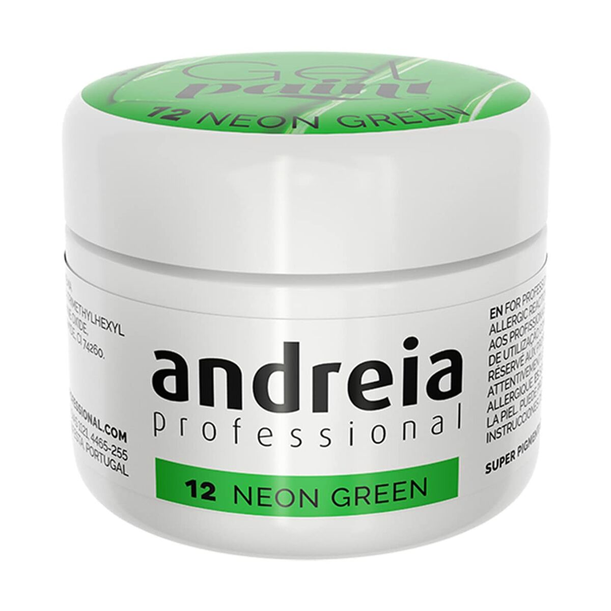 Gel nail polish Andreia Gel Paint 4 ml Green Neon -  Beauty, Manicure and pedicure -  Andreia.