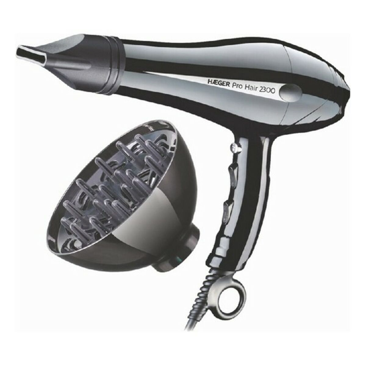 Hairdryer Haeger HD-230.011B 2300 W Black 2300 W -  Beauty, Hair care -  Haeger.