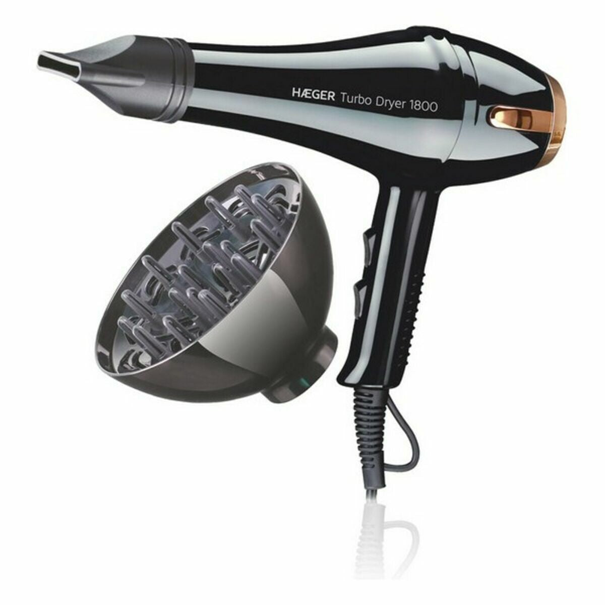 Hairdryer Haeger HD-180.013A 1800 W Black -  Beauty, Hair care -  Haeger.