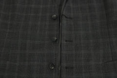 Dolce & Gabbana Gray Wool STAFF Checkered Stretch Vest -  Vests for Men Suits -  Dolce & Gabbana.