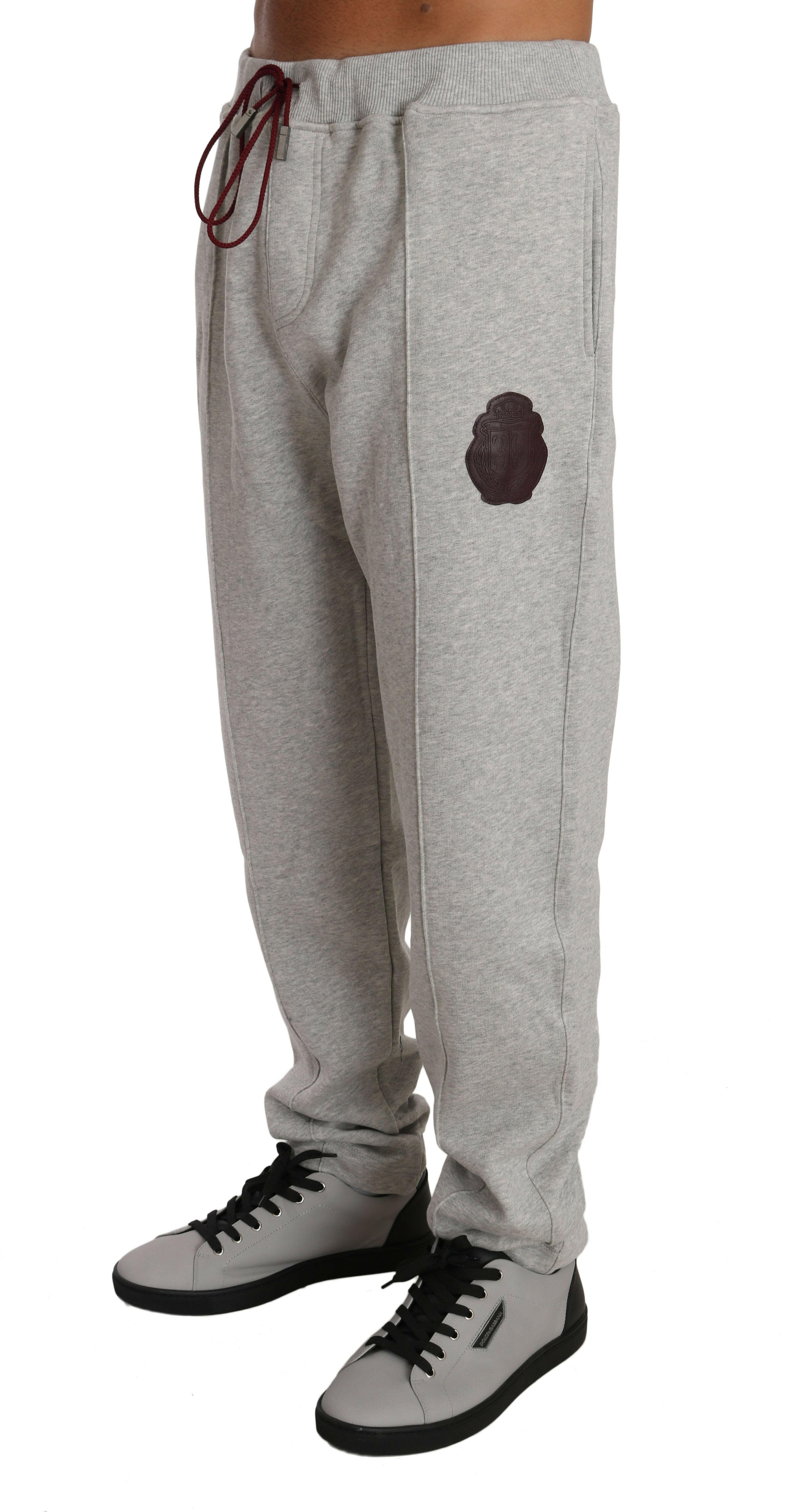 Billionaire Italian Couture Gray Cotton Sweater Pants Tracksuit -   -  Billionaire Italian Couture.