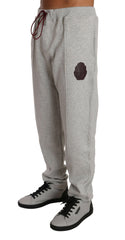Billionaire Italian Couture Gray Cotton Sweater Pants Tracksuit -   -  Billionaire Italian Couture.