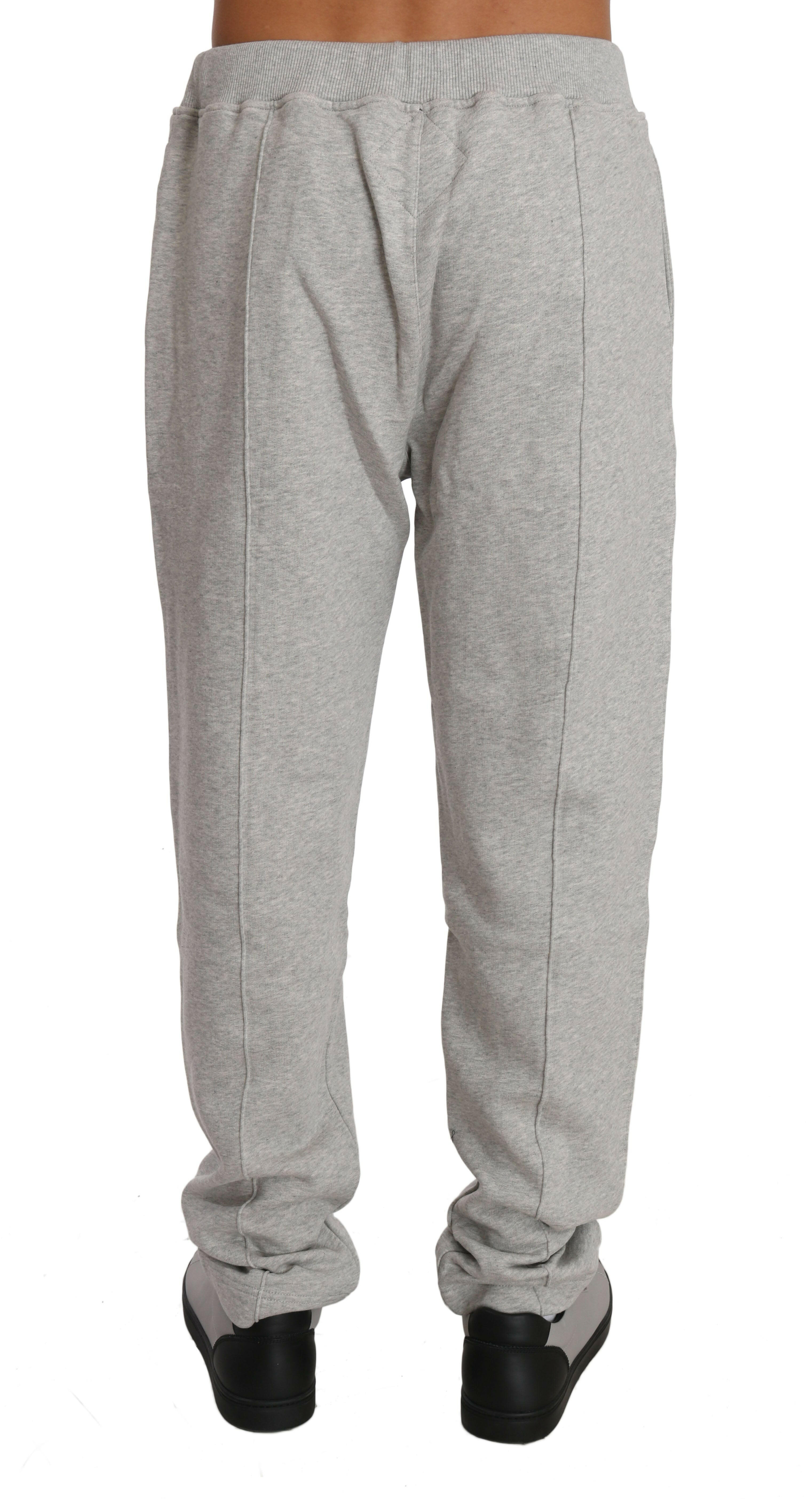 Billionaire Italian Couture Gray Cotton Sweater Pants Tracksuit -   -  Billionaire Italian Couture.