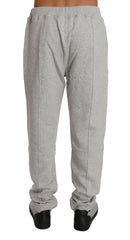 Billionaire Italian Couture Gray Cotton Sweater Pants Tracksuit -   -  Billionaire Italian Couture.