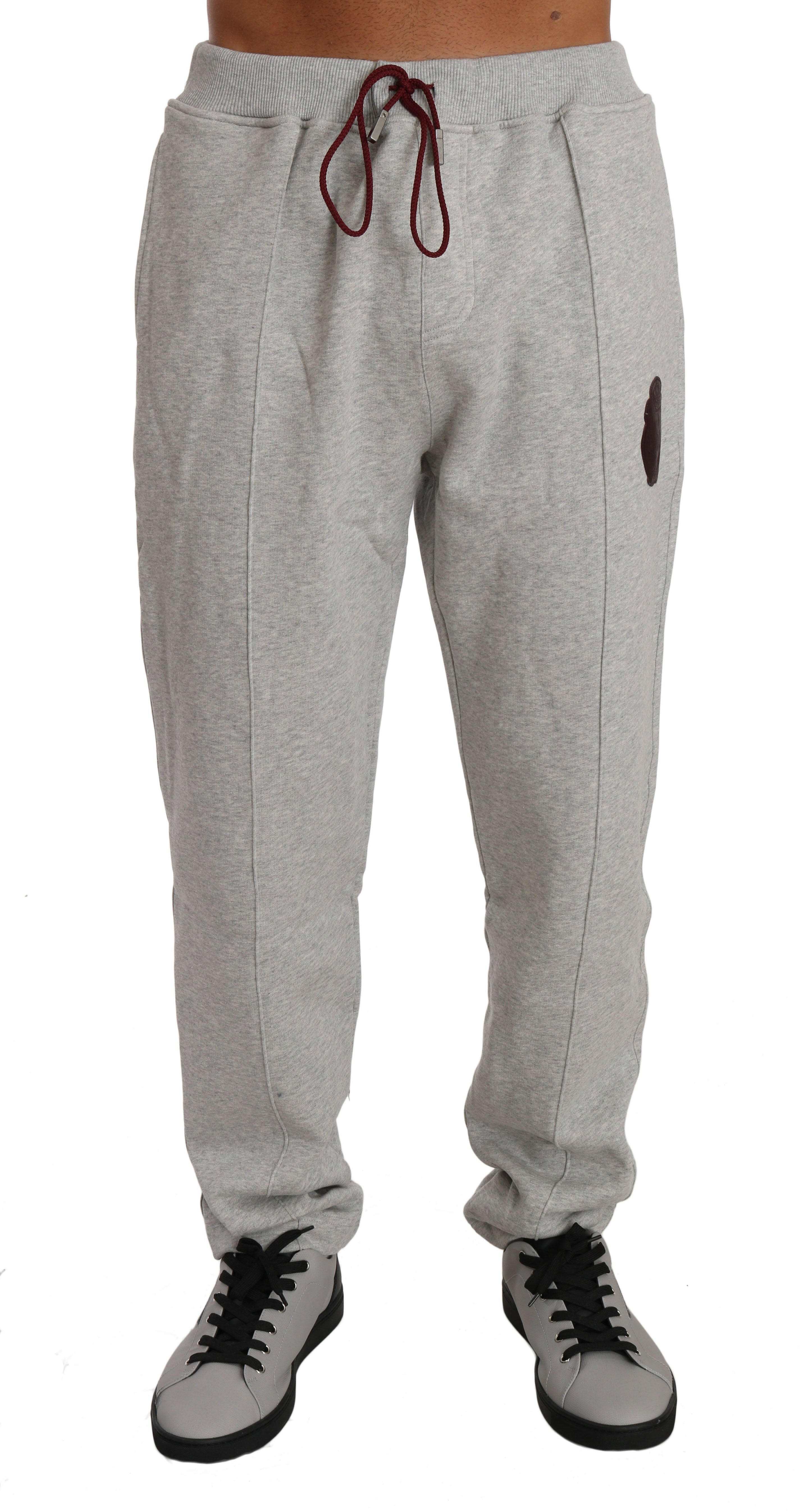 Billionaire Italian Couture Gray Cotton Sweater Pants Tracksuit -   -  Billionaire Italian Couture.