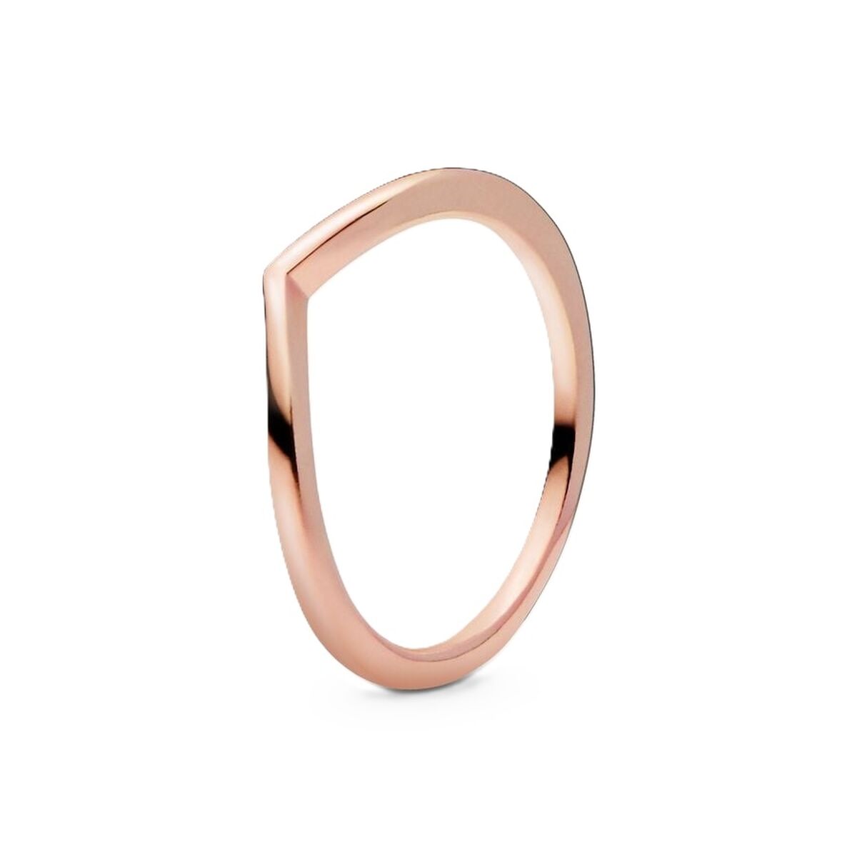 Ladies' Ring Pandora WISHBONE 14K ROSE GOLD-PLATED - RING - SIZE 50 -  Jewellery, Women -  Pandora.