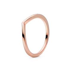 Ladies' Ring Pandora WISHBONE 14K ROSE GOLD-PLATED - RING - SIZE 48 -  Jewellery, Women -  Pandora.