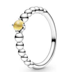 Ladies' Ring Pandora YELLOW STONE - RING - SIZE 50 -  Jewellery, Women -  Pandora.