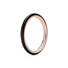 Ladies' Ring Pandora BLACK ENAMEL - RING - SIZE 50 -  Jewellery, Women -  Pandora.