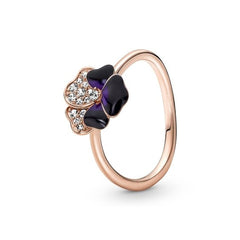 Ladies' Ring Pandora DEEP PURPLE PANSY FLOWER - RING - SIZE 54 -  Jewellery, Women -  Pandora.