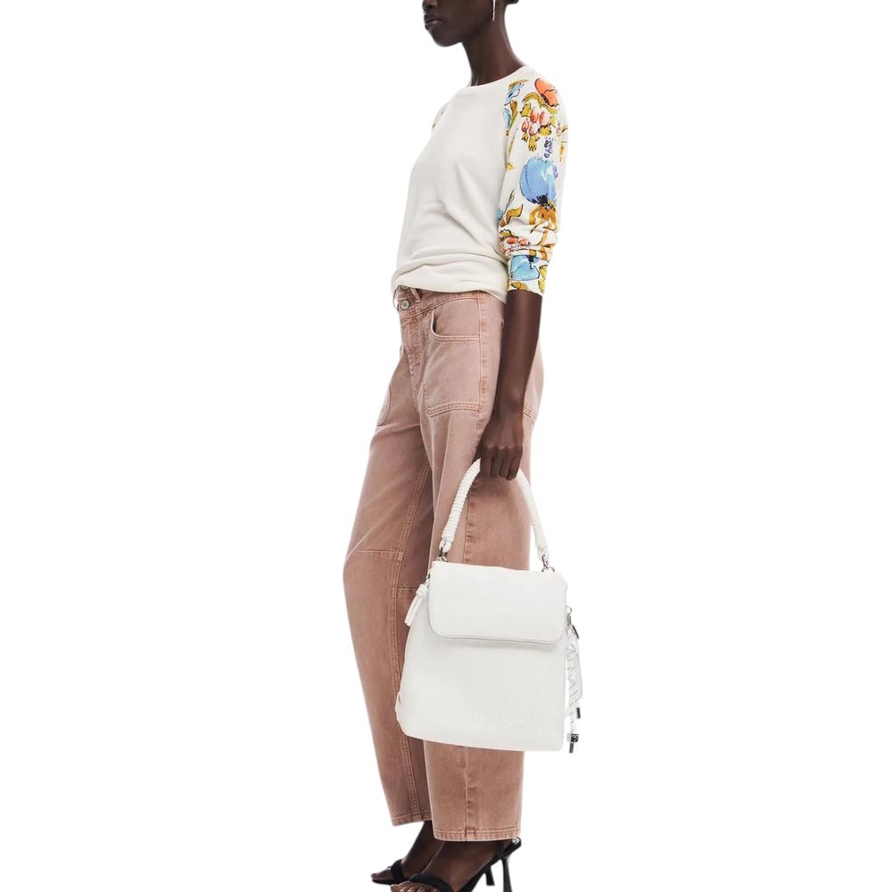 Desigual White Polyethylene Backpack -   -  Desigual.