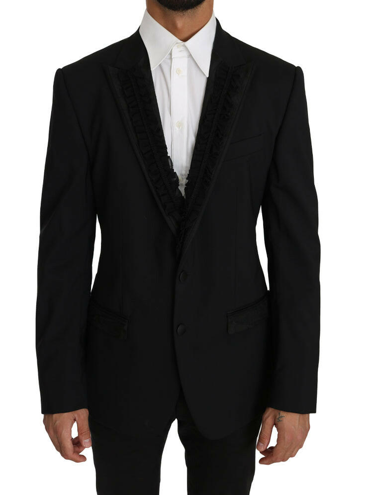 Dolce & Gabbana Black Wool MARTINI Torrero Blazer Jacket -   -  Dolce & Gabbana.