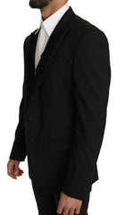 Dolce & Gabbana Black Wool MARTINI Torrero Blazer Jacket -   -  Dolce & Gabbana.