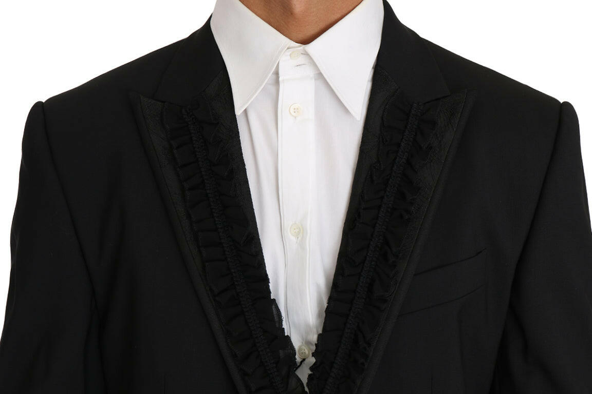 Dolce & Gabbana Black Wool MARTINI Torrero Blazer Jacket -   -  Dolce & Gabbana.