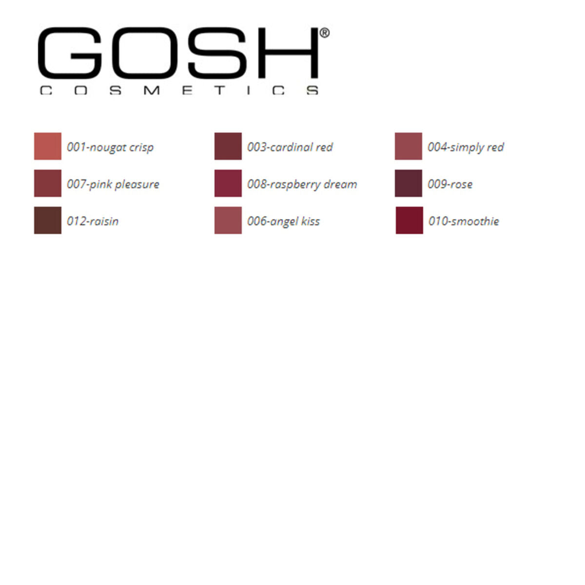 Lip Liner Velvet Touch Gosh Copenhagen (1,2 g) -  Beauty, Make-up -  Gosh Copenhagen.