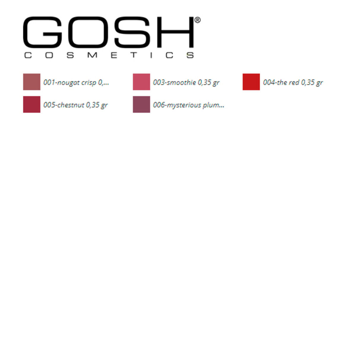 Lip Liner The Ultimate Gosh Copenhagen (0,35 g) -  Beauty, Make-up -  Gosh Copenhagen.