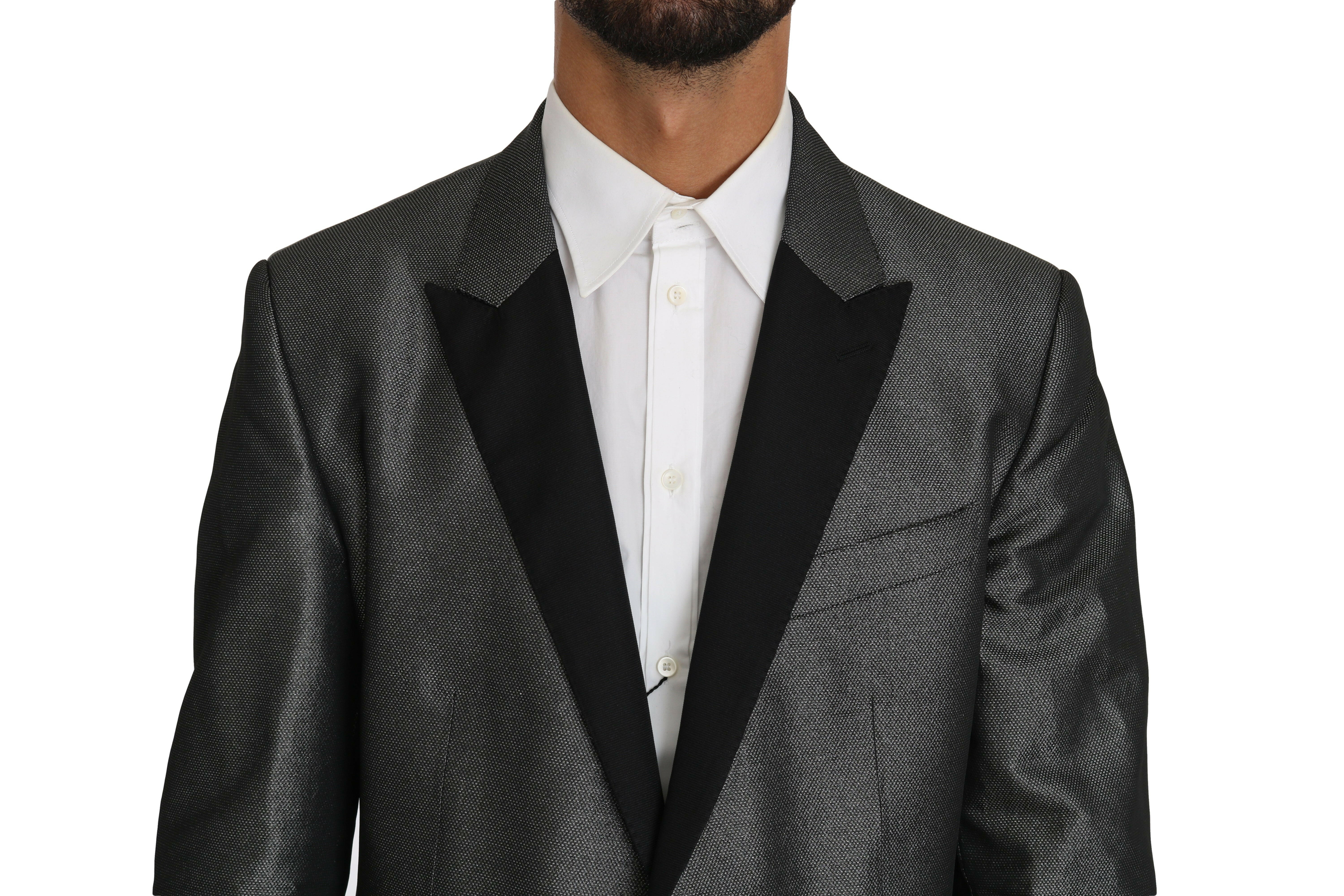 Dolce & Gabbana Gray Patterned MARTINI 2 Piece Suit -   -  Dolce & Gabbana.