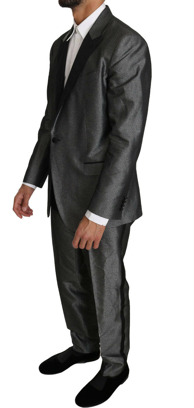 Dolce & Gabbana Gray Patterned MARTINI 2 Piece Suit -   -  Dolce & Gabbana.