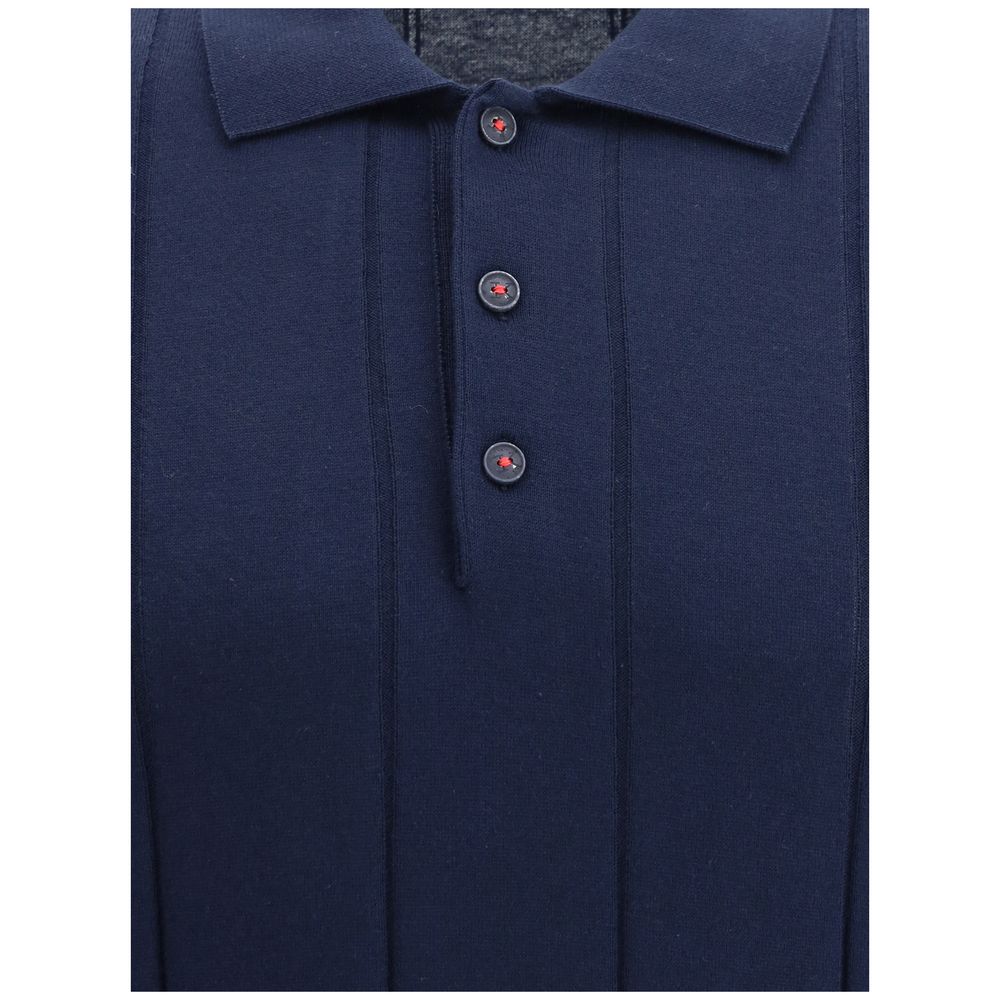 Kiton Ribbed Polo Shirt -   -  Kiton.
