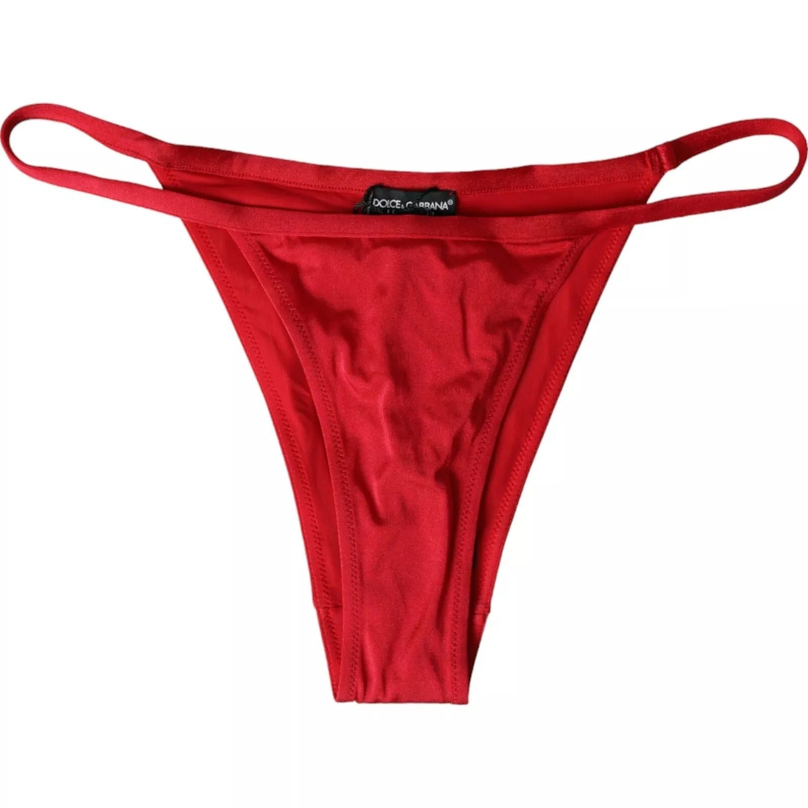 Dolce & Gabbana Red Nylon Stretch Beachwear Swimwear Bottom Bikini -   -  Dolce & Gabbana.