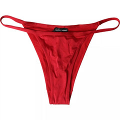 Dolce & Gabbana Red Nylon Stretch Beachwear Swimwear Bottom Bikini -   -  Dolce & Gabbana.