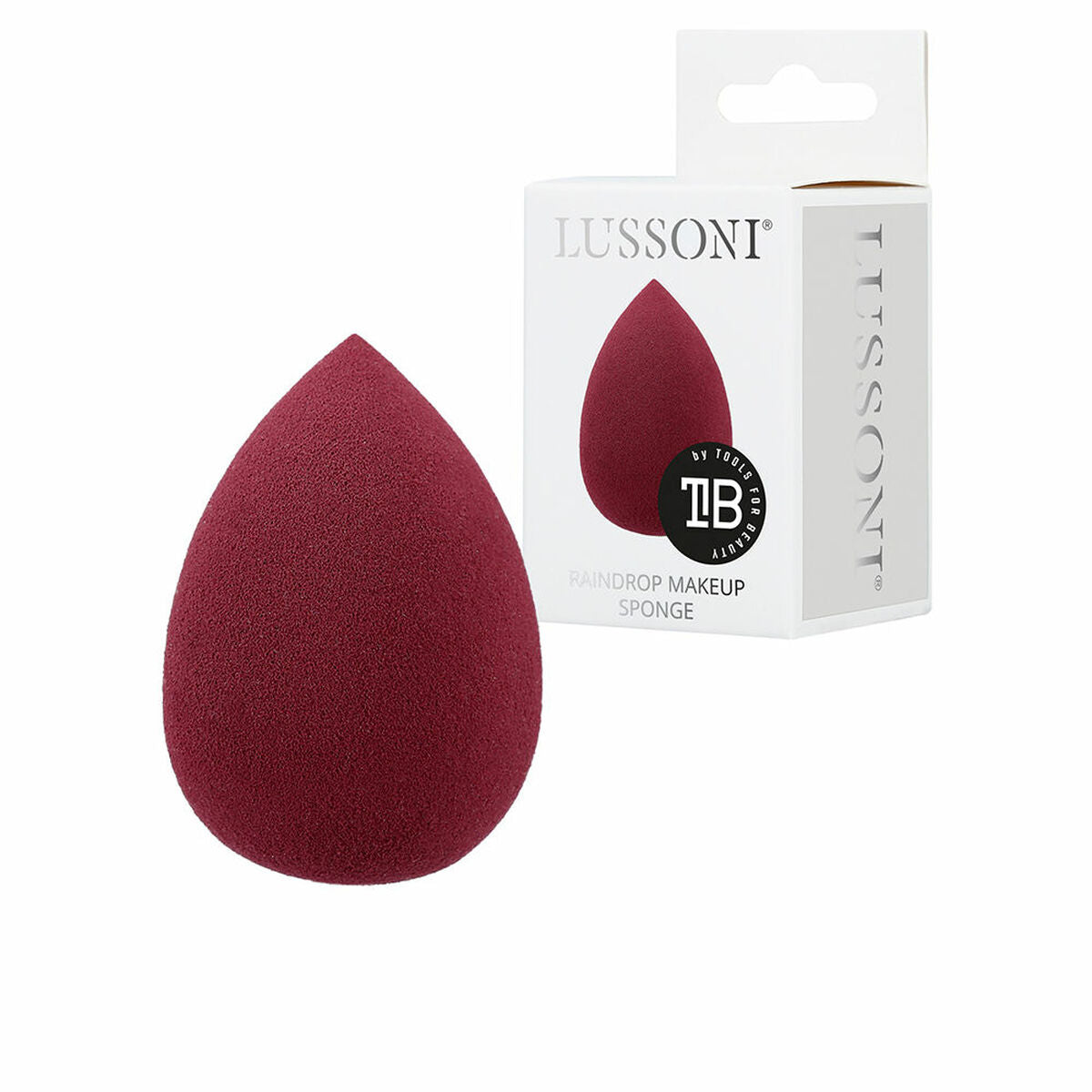 Make-up Sponge Lussoni Raindrop Maroon (1 Unit) -  Beauty, Utensils and accessories -  Lussoni.