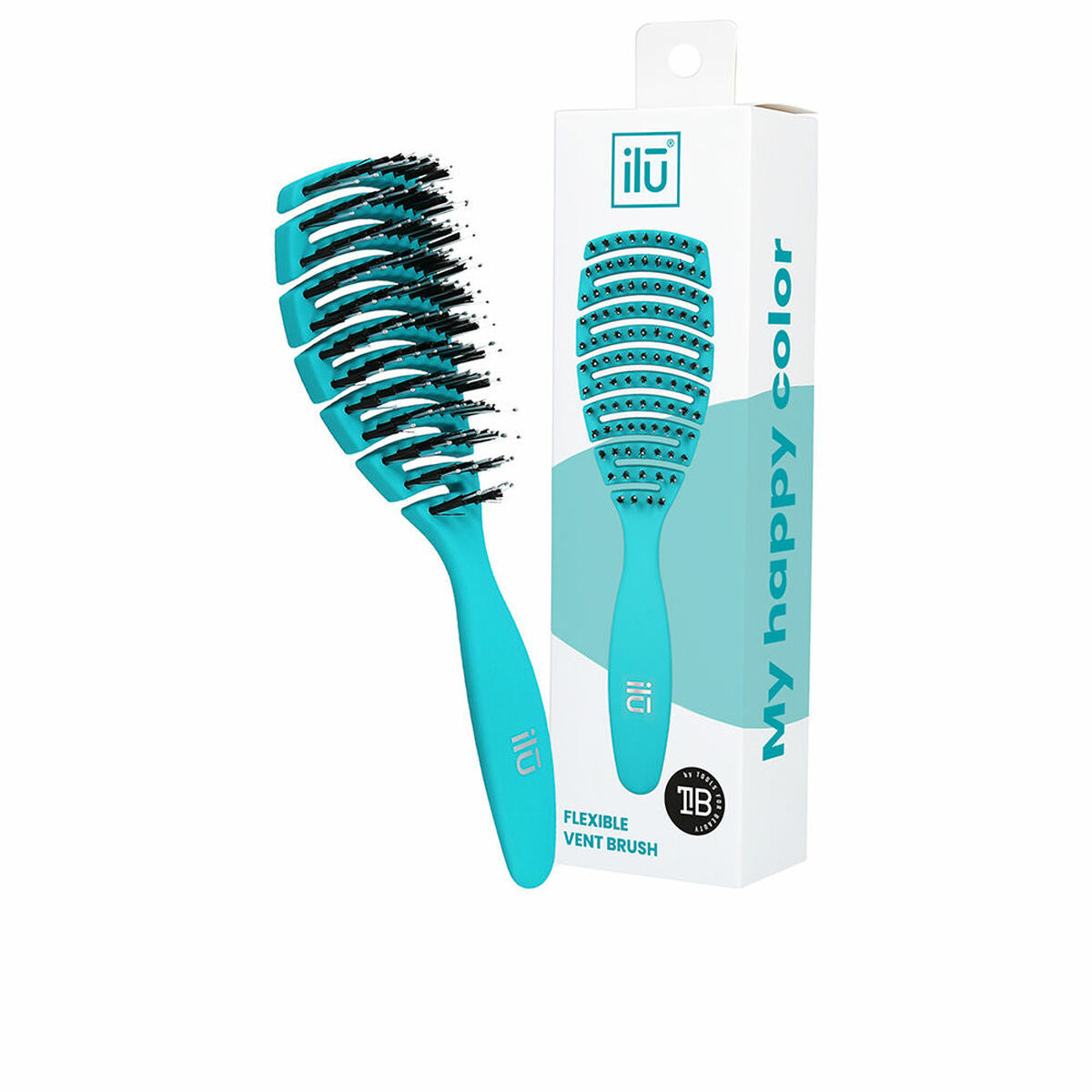 Detangling Hairbrush Ilū Flexible Vent Blue Ocean Blue (1 Unit) -  Beauty, Hair care -  Ilū.